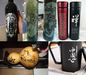 安康镇坪县酒瓶葫芦工艺品激光雕刻机